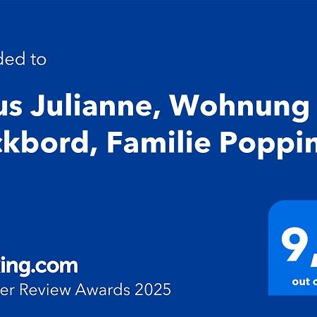 Haus Julianne, Wohnung Backbord, Familie Poppinga Norderney Extérieur photo